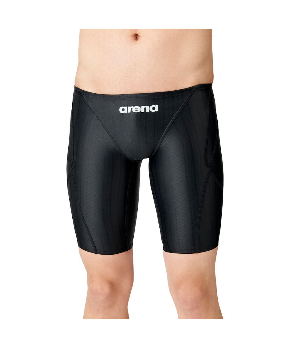 【arena(アリーナ)】ジュニア 男子 ボーイズ 競泳水着 レーシング水着 WA承認 AQUA RACING(アクアレーシング)ハーフレッグ ARN2052MJ BKBK