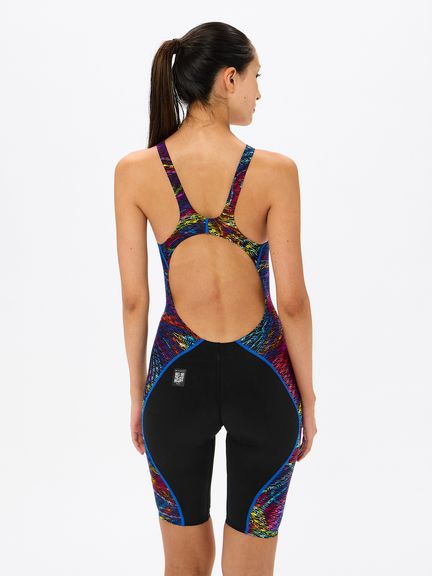【Speedo(スピード)】レディース 競泳水着 レーシング水着 FINA承認 PRO HYBRID2 OPENBACK KNEE SKIN (プロハイブリッド2オープンバックニースキン )SCW12521F
