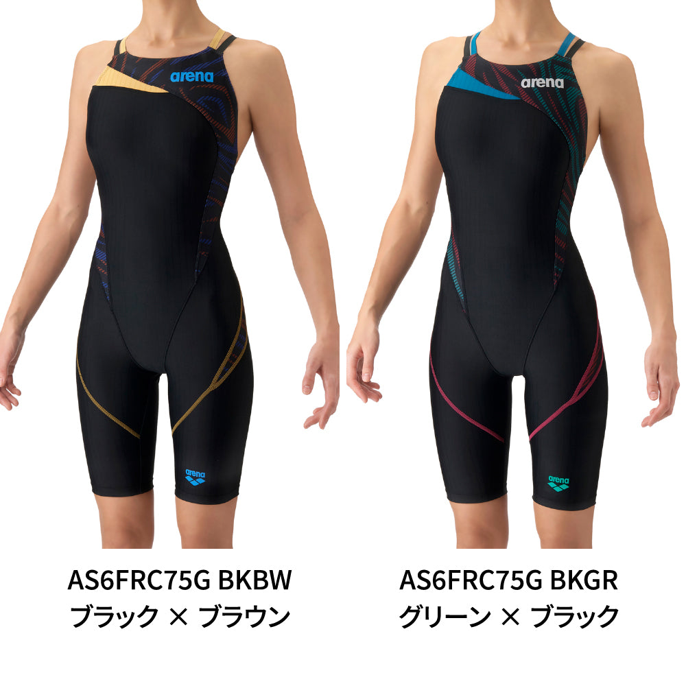 競泳水着 レーシング水着 WA承認 アリーナ arena ジュニア ガールズ 女子 AQUA RACING アクアレーシング AS6FRC75G