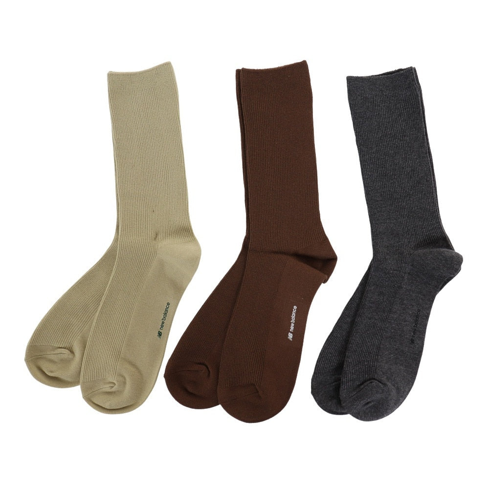 リブ ミッドカフ 3足組ソックス LAS33663AS2