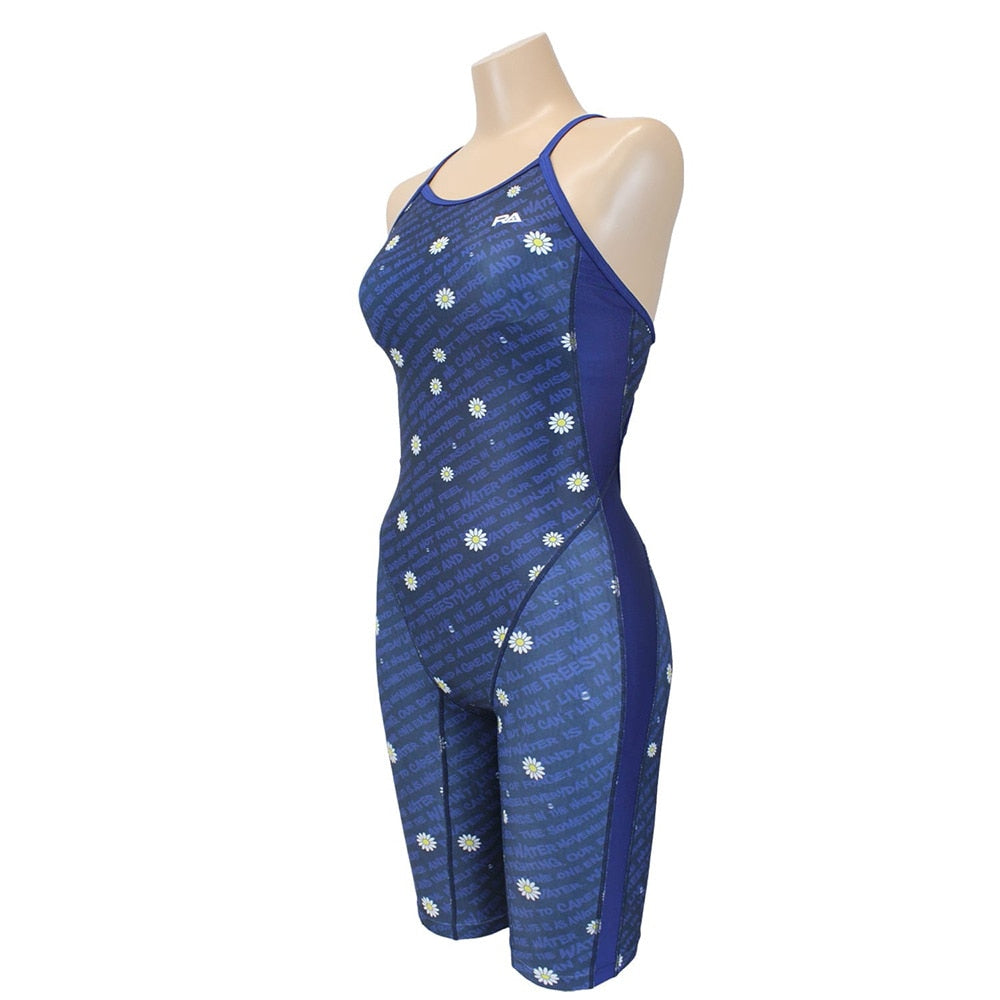 フィットネス水着 レディース 水泳 H-ALL FB DAISY RA RA124-SDASYP BK