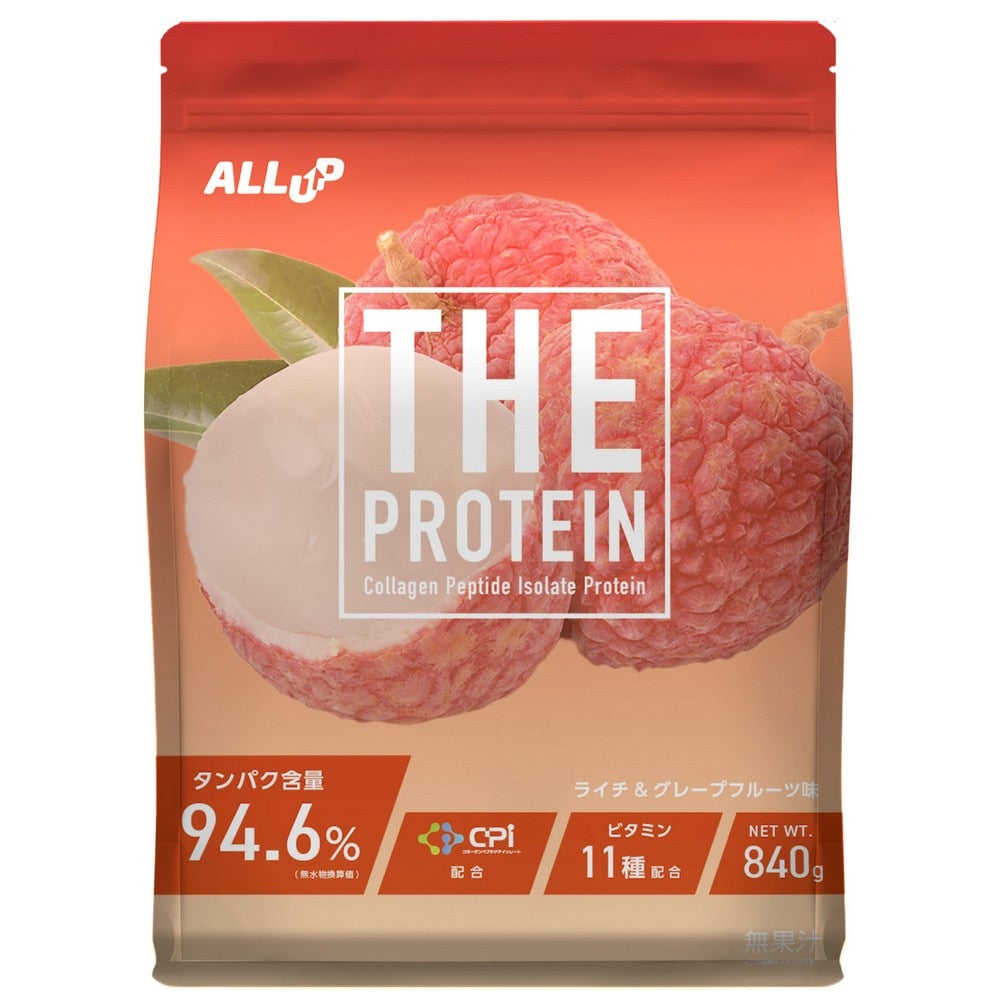 プロテイン THEPROTEIN ライチ&グレープフルーツ味 840g 約30食入 GWM52TK014 乳糖未配合 高たんぱく