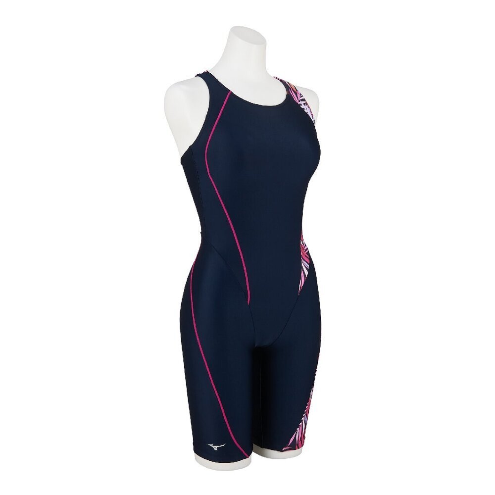 MIZUNO(ミズノ) フィットネス水着 レディース 水泳 オールインワン 紺×ピンク S-3Lサイズ N2JGD31386