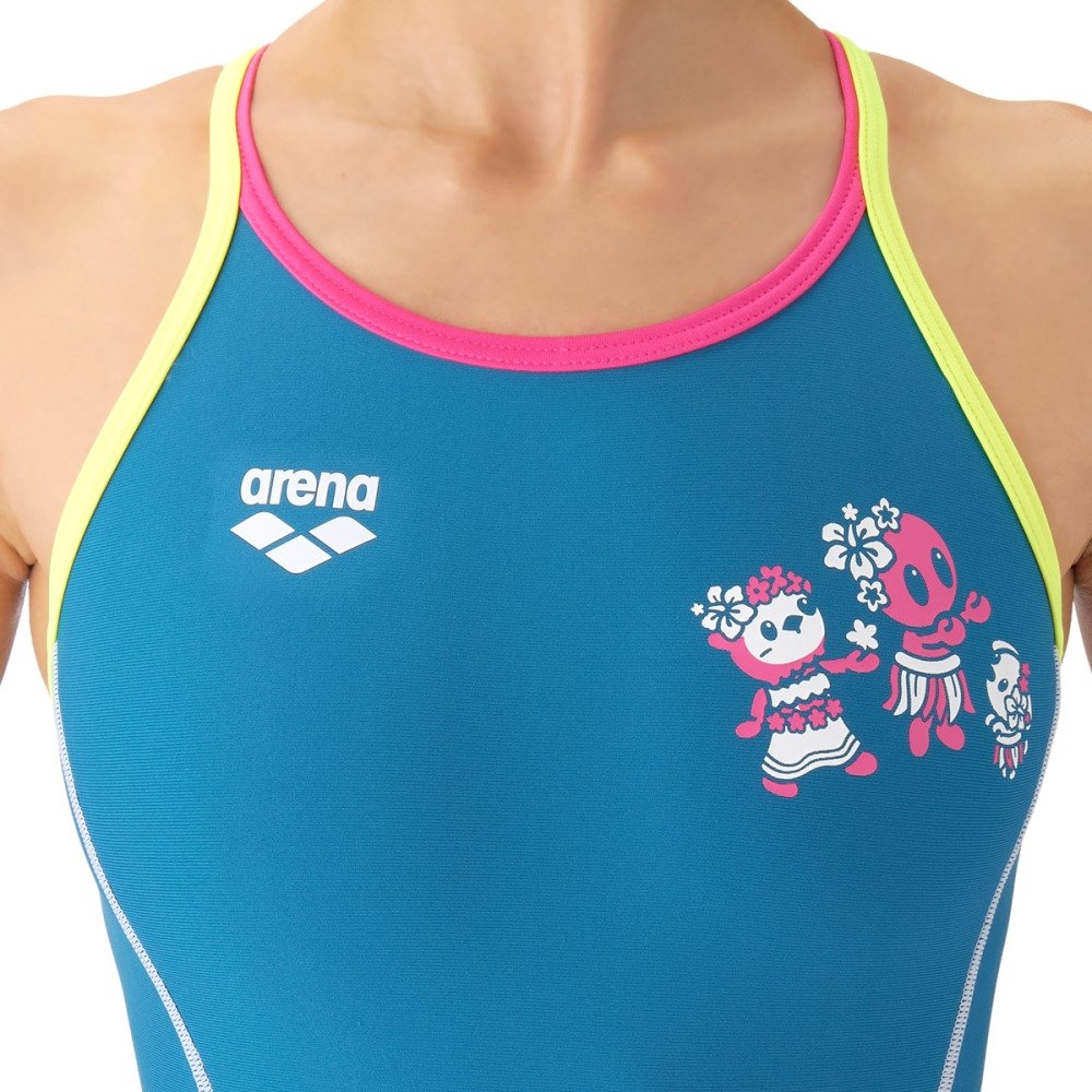 【arena(アリーナ)】ジュニア ガールズ 女子 競泳水着 練習用 トレーニング水着 TOUGHSUIT タフスーツ AS6FWM18G