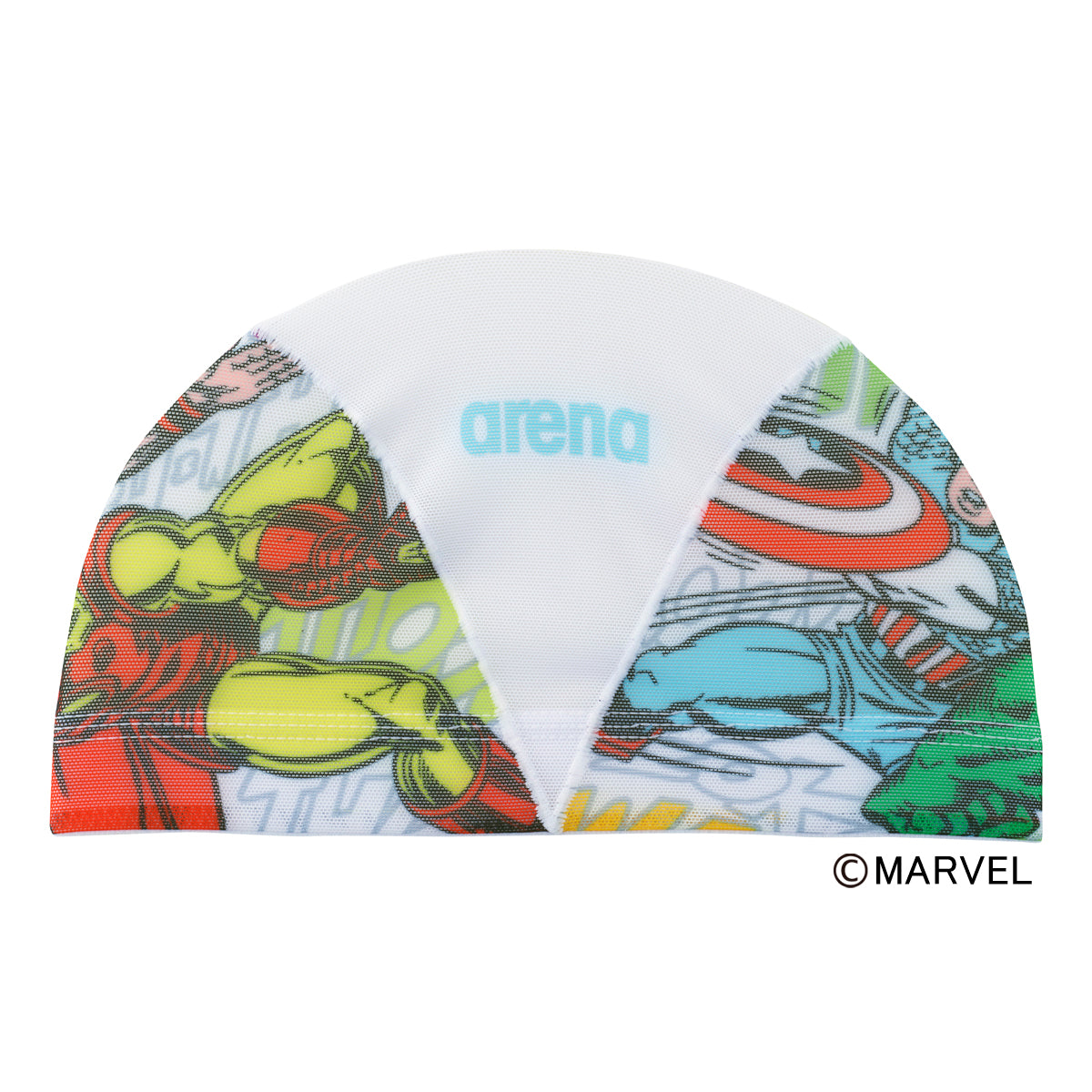 【arena(アリーナ)】水泳帽 スイムキャップ メッシュ MARVEL(マーベル) アイアンマン キャプテンアメリカ ハルク ソー DIM4008