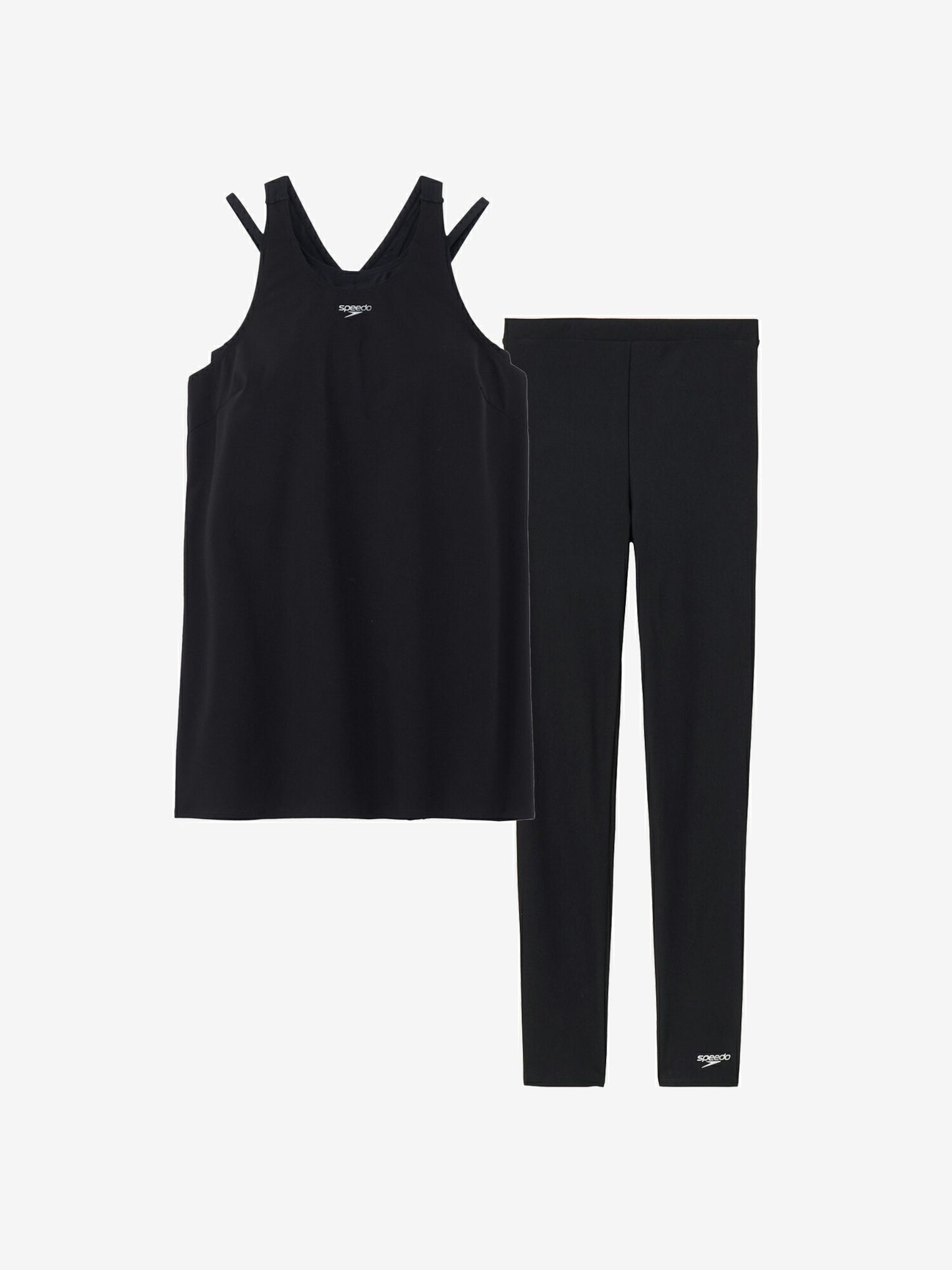 【Speedo(スピード)】レディース フィットネス水着エアパ ロング 上下セット 9分丈 セパレート SFW22561