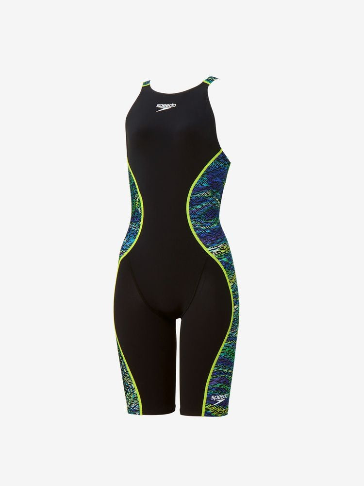 【Speedo（スピード）】レディース 競泳水着 レーシング水着 FINA承認 PRO HYBRID2 OPENBACK KNEE SKIN (プロハイブリッド２オープンバックニースキン )SCW12521F