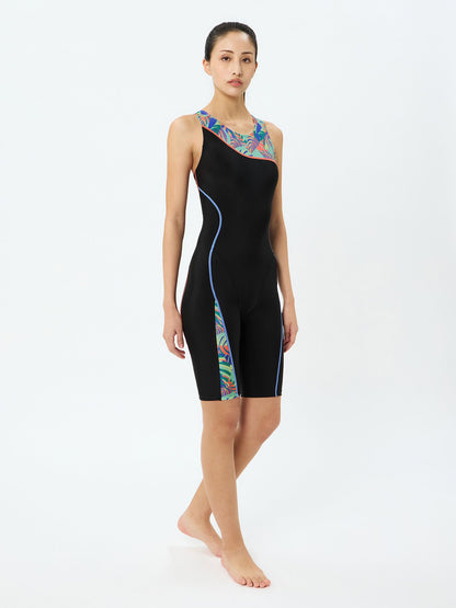 【Speedo（スピード）】レディース フィットネス水着 アシンメトリーLoosen(ルースン) ニースキン オールインワン SFW12565