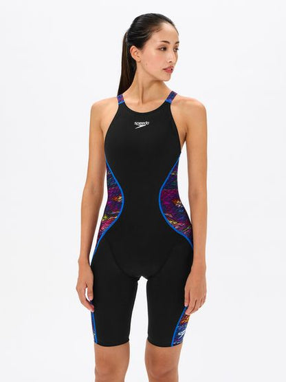 【Speedo（スピード）】レディース 競泳水着 レーシング水着 FINA承認 PRO HYBRID2 OPENBACK KNEE SKIN (プロハイブリッド２オープンバックニースキン )SCW12521F