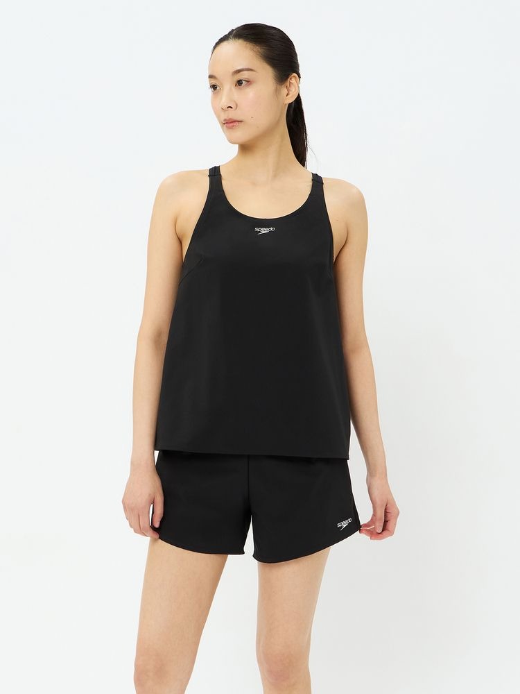 【Speedo（スピード）】レディース フィットネス水着 エアパII 上下セット セパレート水着 2分丈 SFW22562