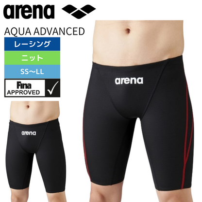 AQUA ADVANCED【arena(アリーナ)-水着 ARN-1022M】競泳水着 メンズ 水泳 アクアアドバンスト ハーフスパッツ FINA承認