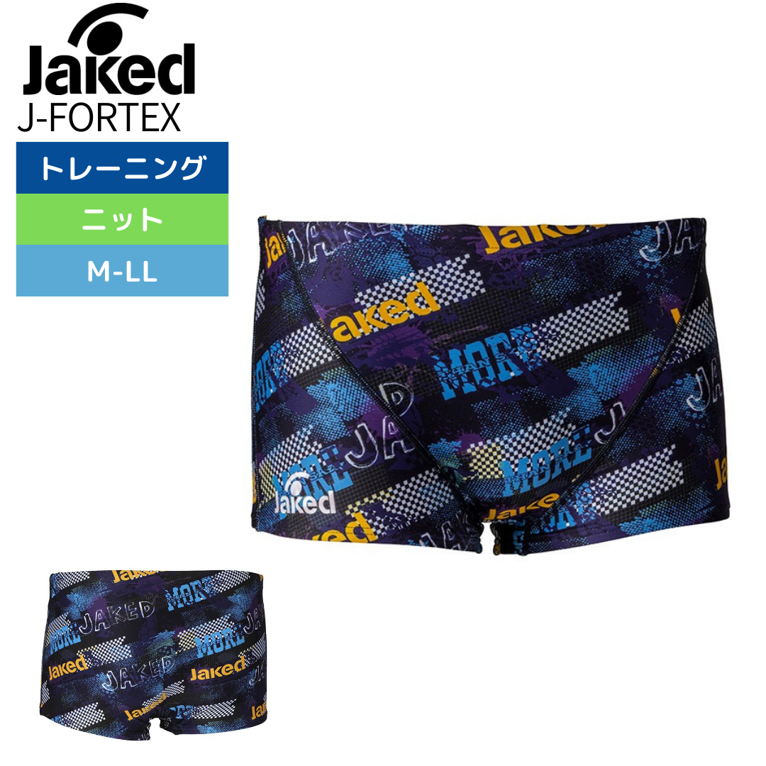 【Jaked （ジャケッド）】メンズ 競泳水着 トレーニング水着 練習用水着 ショートスパッツ  J-FORTEX（ジェイ・フォルテックス） 820764