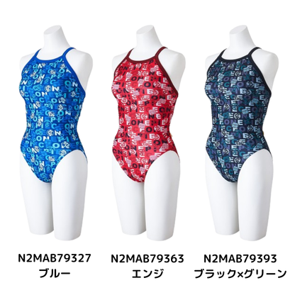 【ONE PIECE】トレーニング水着  ミディアムカット EXERSUITS【MIZUNO(ミズノ) N2MAB793】