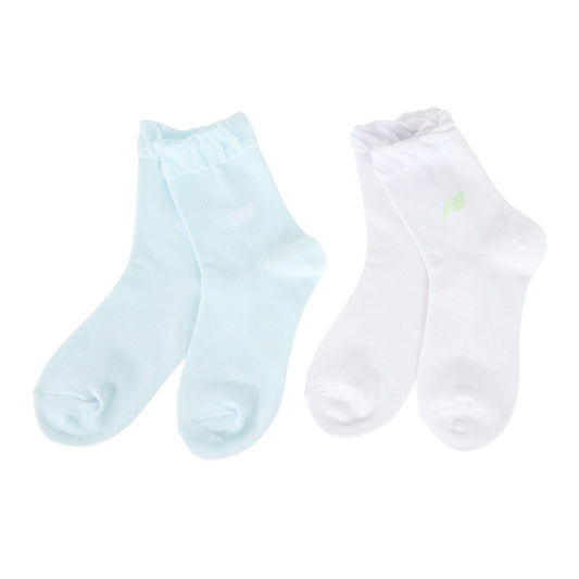 【NEW BALANCE (ニューバランス)】ガールズ ロゴソックス 2足組 LAS45711AS2