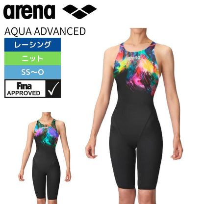 【arena（アリーナ）】レディース 競泳水着 レーシング水着 WA承認 AQUA ADVANCED（アクアアドバンスド） ハーフレッグ AS4FRC20W