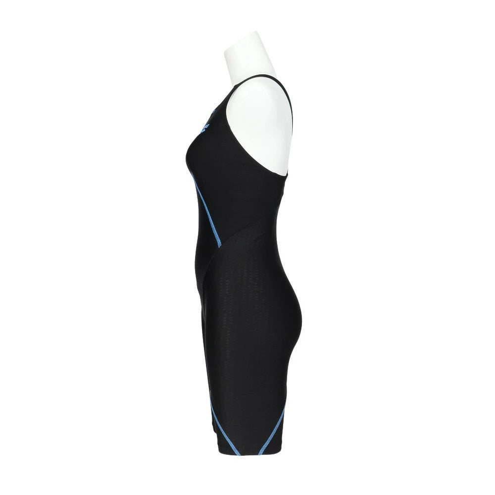 フィットネス水着 アクアエクサ フィットネスワンピース スパッツ 黒 S-3Lサイズ AS5SWF02L BKBL