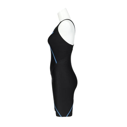 フィットネス水着 アクアエクサ フィットネスワンピース スパッツ 黒 S-3Lサイズ AS5SWF02L BKBL
