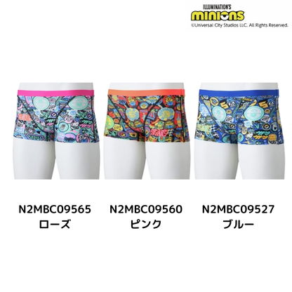 練習用水着 メンズ ミズノ 競泳用 エクサースーツ ミニオン EXER SUITS ショートスパッツ MIZUNO N2MBC095 競泳用 MINIONS ミニオンズ 競泳練習用水着 SS-LL EXERSUITS