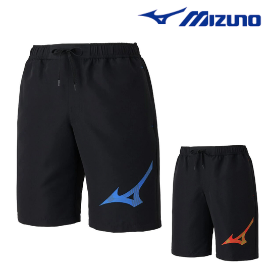 ミズノ フィットネス水着 メンズ 水泳 アクアフィットネス用ウォーターショーツ インナー付 黒×青 M-3Lサイズ N2JBD10792