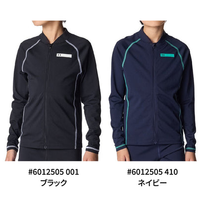 水着 ジュニア 男子 水泳 スイムウェア 長袖 フルジップ ジャケット 黒 120-160サイズ 6012505 001 長袖水着