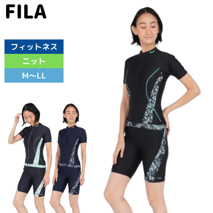 フィットネス水着 レディース FILA セパレート 上下セット M-LL 体型カバー フィラ