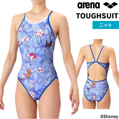★セール価格 1/31 23:59まで★【arena（アリーナ）】レディース 競泳水着 練習用 トレーニング水着 TOUGHSUIT(タフスーツ) ワンピース ディズニー おしゃれキャット マリー ベルリオーズ トゥルーズ  Disney AS6SWM54L