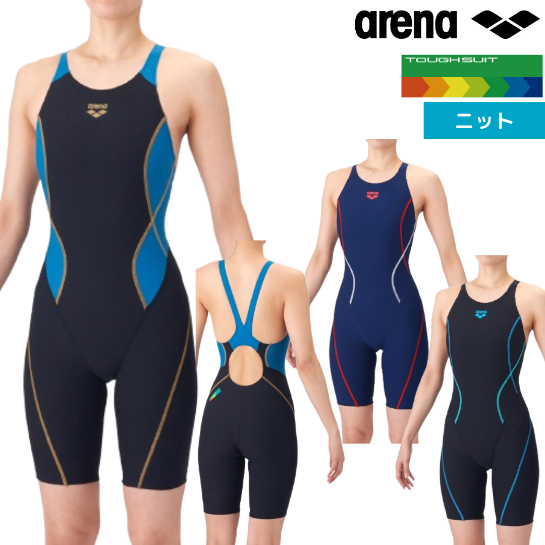 【arena（アリーナ）】レディース 競泳用 TOUGHSUIT（タフスーツ）ワンピーススパッツ AS6SWM02L