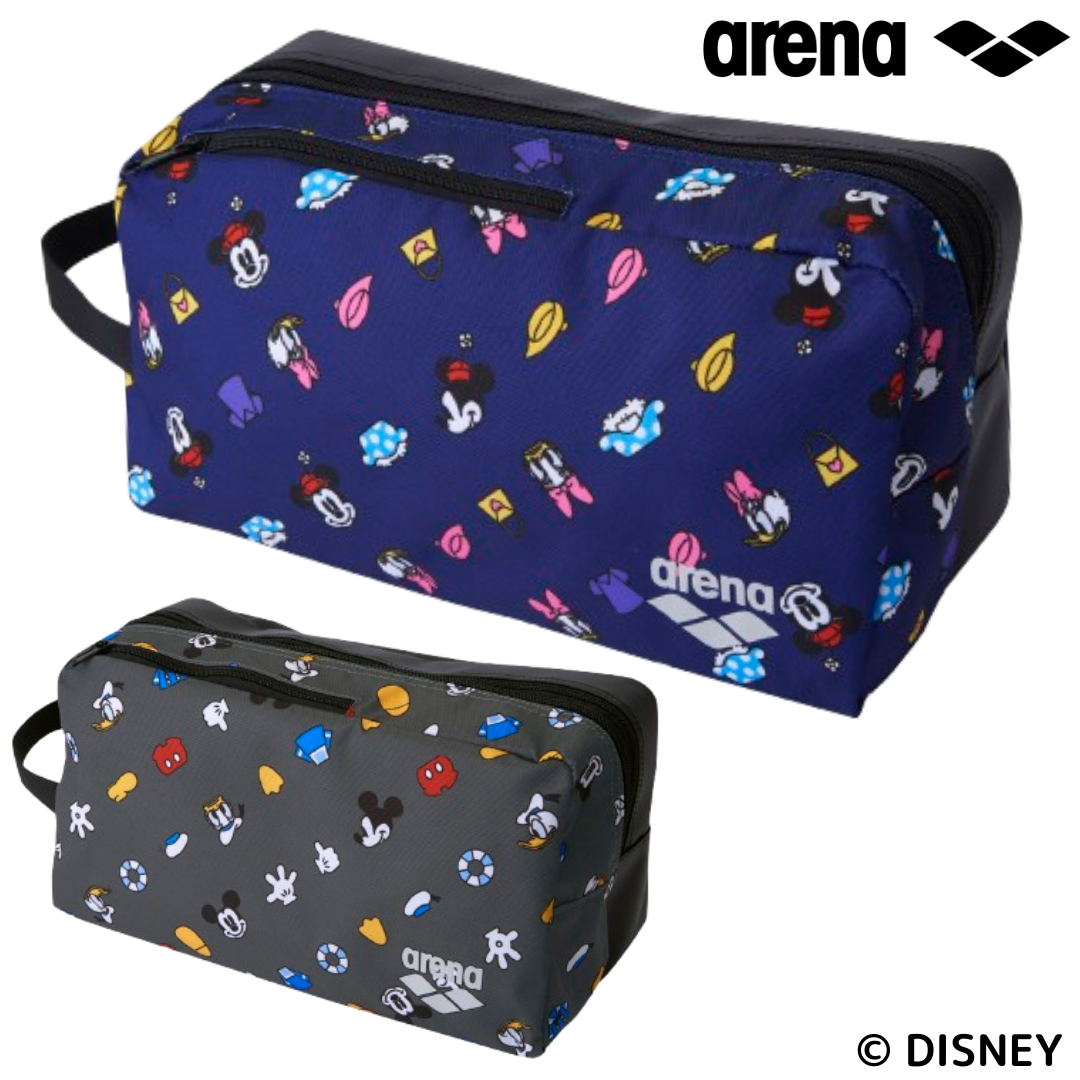【arena （アリーナ）】2ルームバッグ スイムバッグ プールバッグ Disney ディズニー  ミッキー ドナルド ミニー デイジー AS6SBZ87U