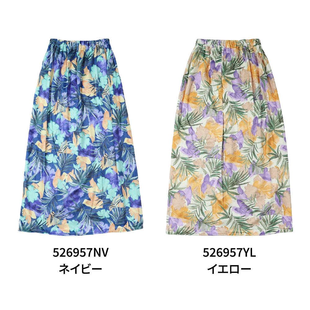 水泳 花柄 巻きタオル 526957NV