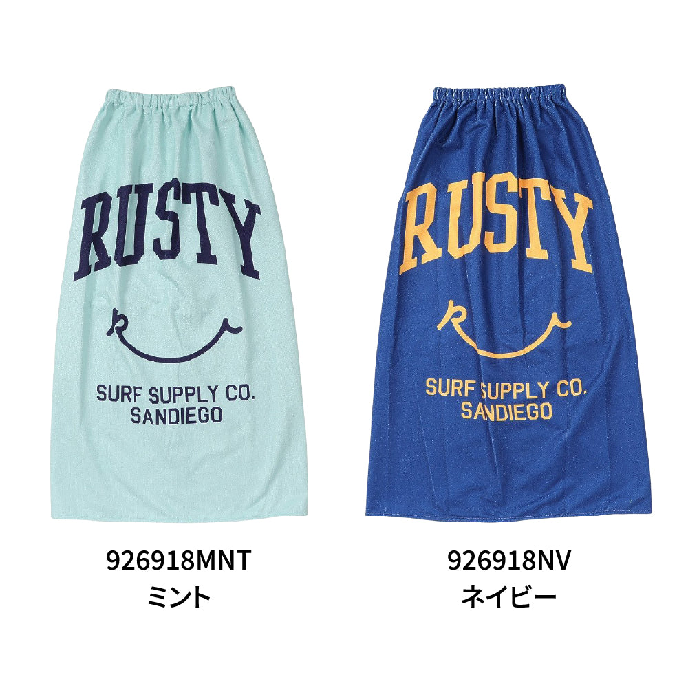 巻きタオル 水泳 ラップタオル スマイルモチーフ プール ラスティ 926918