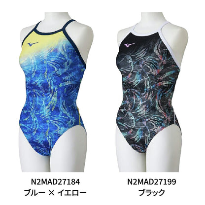 競泳水着 練習用 エクサースーツ レディース トレーニング水着 MIZUNOミディアムカット ミズノ N2MAD271