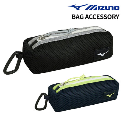 MIZUNO メッシュゴーグルケース 水泳 ゴーグルケース ミズノ スイムゴーグルケース カラビナ付き N3JMD020