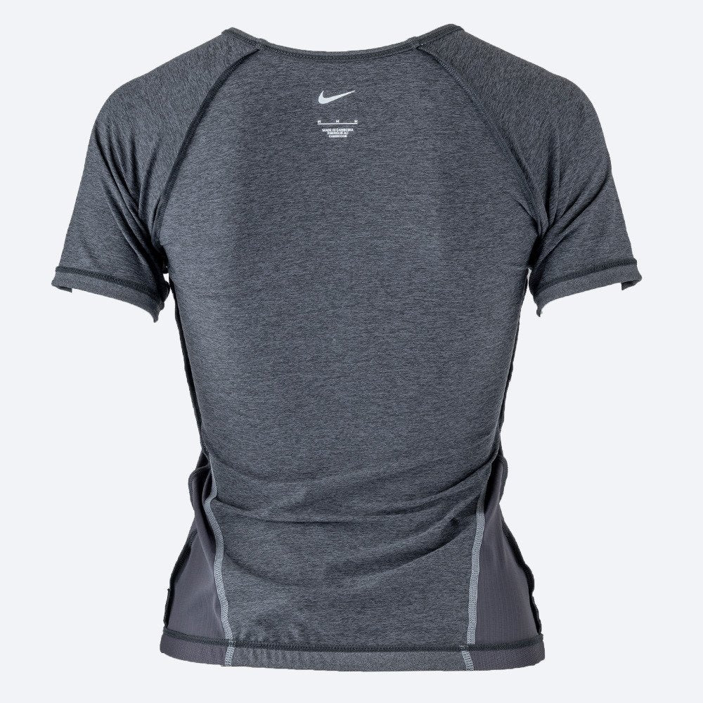 【NIKE（ナイキ）】レディース フィットネス水着 水泳 半袖 ジップ セパレーツ 黒 M-3Lサイズ 2993171-0009 上下セット フレアシルエット