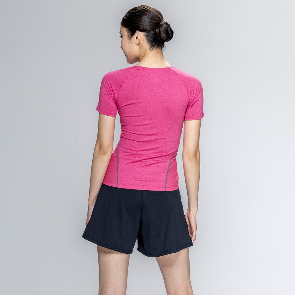 【NIKE（ナイキ）】レディース フィットネス水着 水泳 半袖 ジップ セパレーツ 黒 M-3Lサイズ 2993171-0009 上下セット フレアシルエット