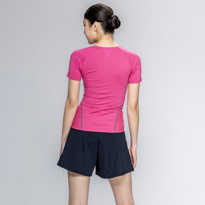 【NIKE（ナイキ）】レディース フィットネス水着 水泳 半袖 ジップ セパレーツ 黒 M-3Lサイズ 2993171-0009 上下セット フレアシルエット