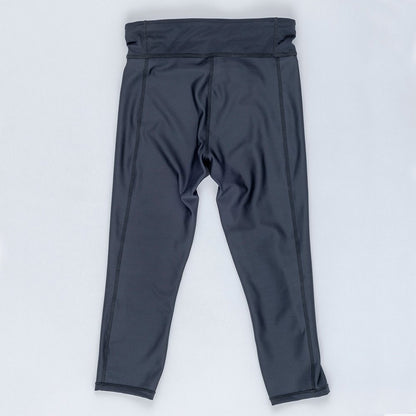 【NIKE（ナイキ）】レディース フィットネス水着 水泳 セミロングレギンス 半袖 ジップ セパレーツ 黒 M-LLサイズ 2993173-0009