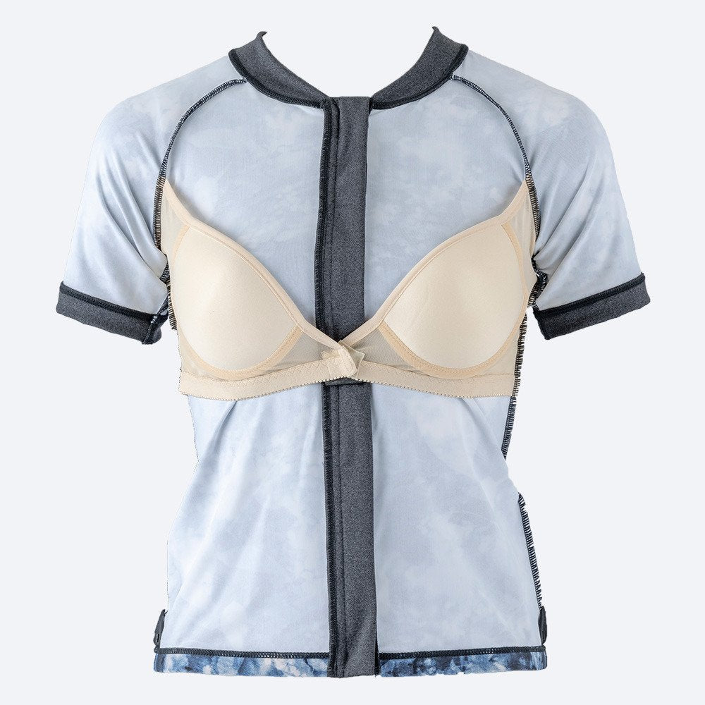 【NIKE（ナイキ）】レディース フィットネス水着 水泳 FA26シーズン プリント 半袖 セパレーツ ピンク M-LLサイズ 2993175-0003 上下セット