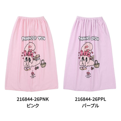 スイムタオル エスターバニー 水泳 タオル ESTHER BUNNY ピンク 80cm丈 216844 巻きタオル ラップタオル