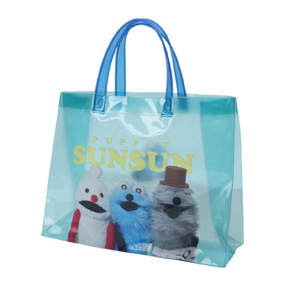 水泳バッグ パペットスンスン PUPPET SUNSUN PVCトート 青 9L 226871-26MNT クリアバッグ ビニールバッグ