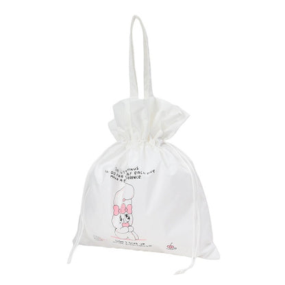 水泳バッグ エスターバニー ESTHER BUNNY キンチャクトートバッグ 白 226881-26WHT スイムバッグ ドローストリング