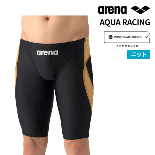 【arena（アリーナ）】 メンズ 競泳水着 レーシングスパッツ ハーフレッグ WA承認 AS6SRC54M