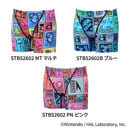 星のカービィコラボ第2弾 競泳水着 練習用 ジュニア 男子 スピード カービィ ドットブロック ターンズ ハーフボックス ボーイズ トレーニング水着 Speedo kirby STB52602