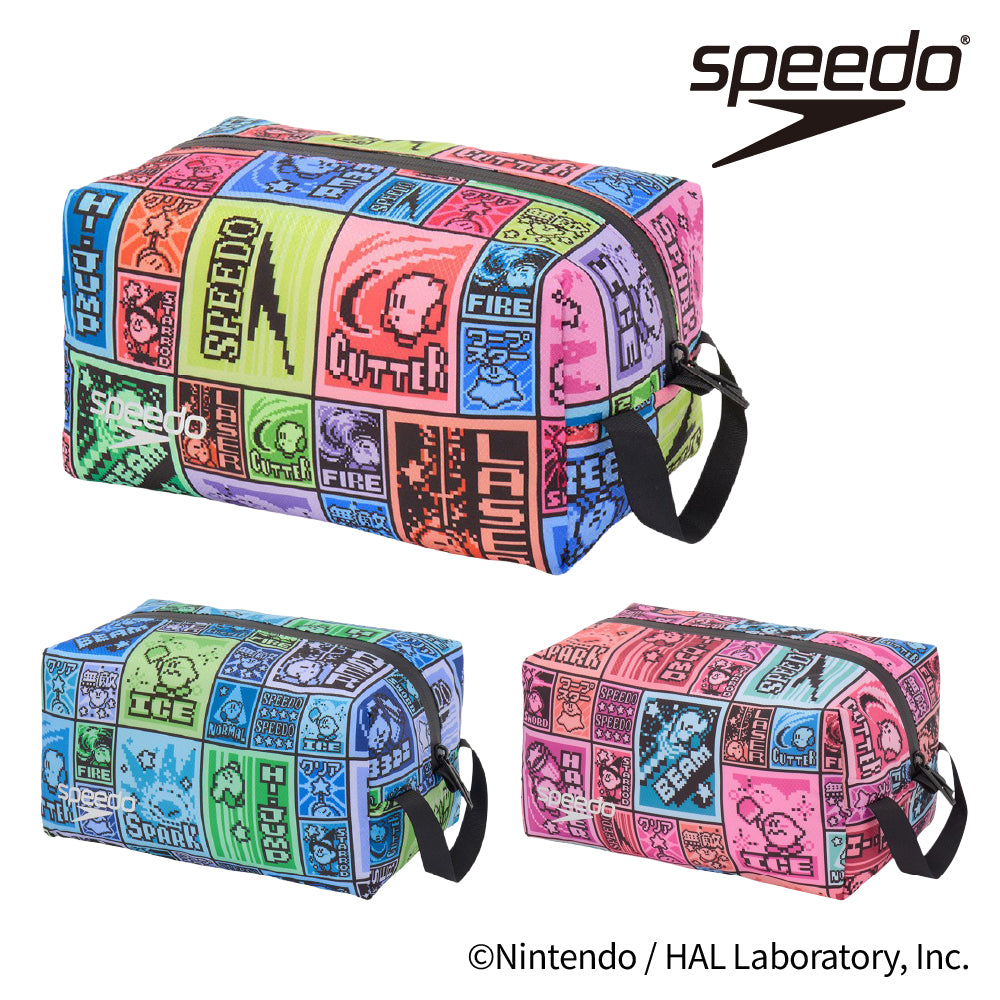 水泳ポーチ カービィ ドットブロック ウォータープルーフ Mサイズ スイムバッグ Speedo SE22609