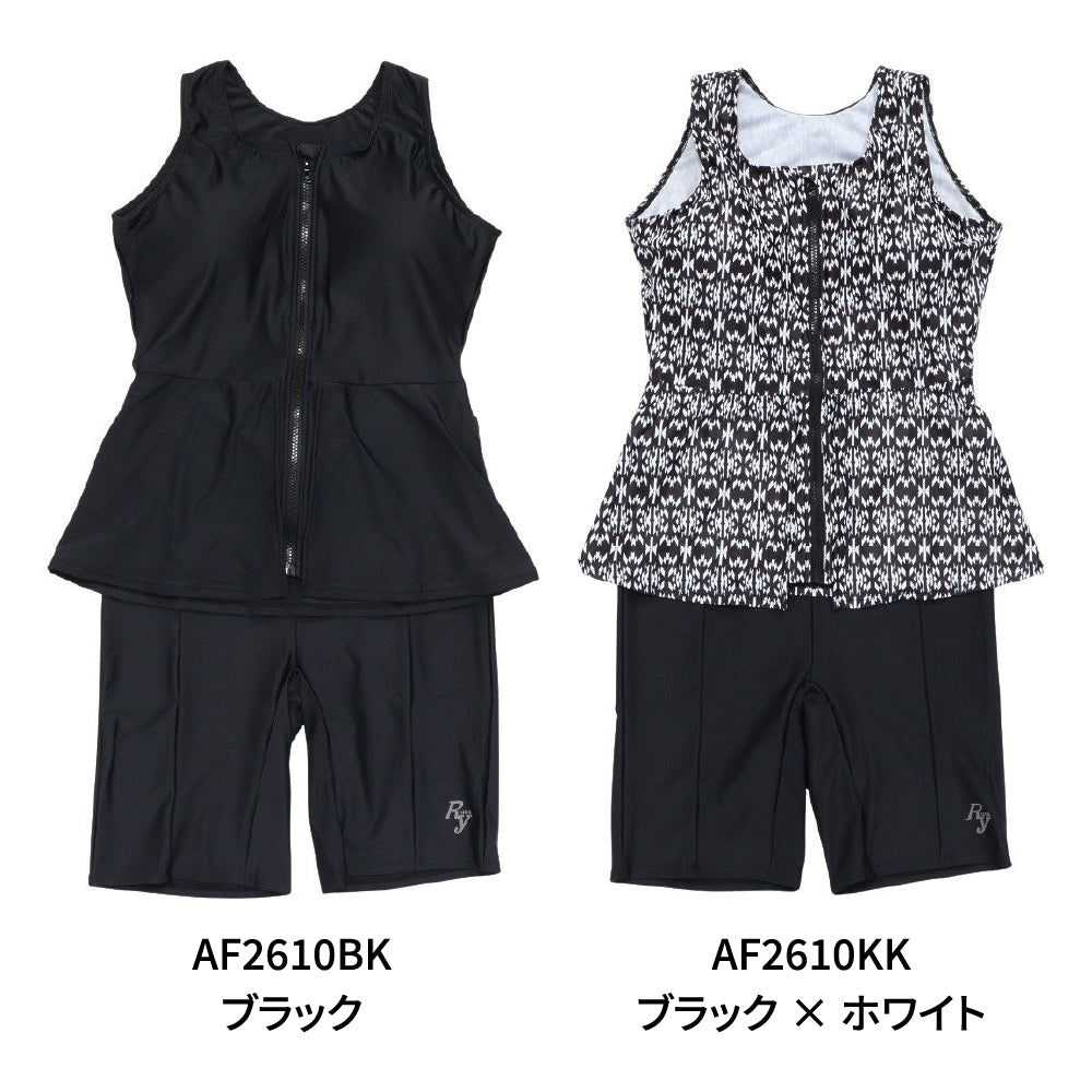 Ryuna（リュウナ）】レディース フィットネス水着 水泳 ノースリーブ