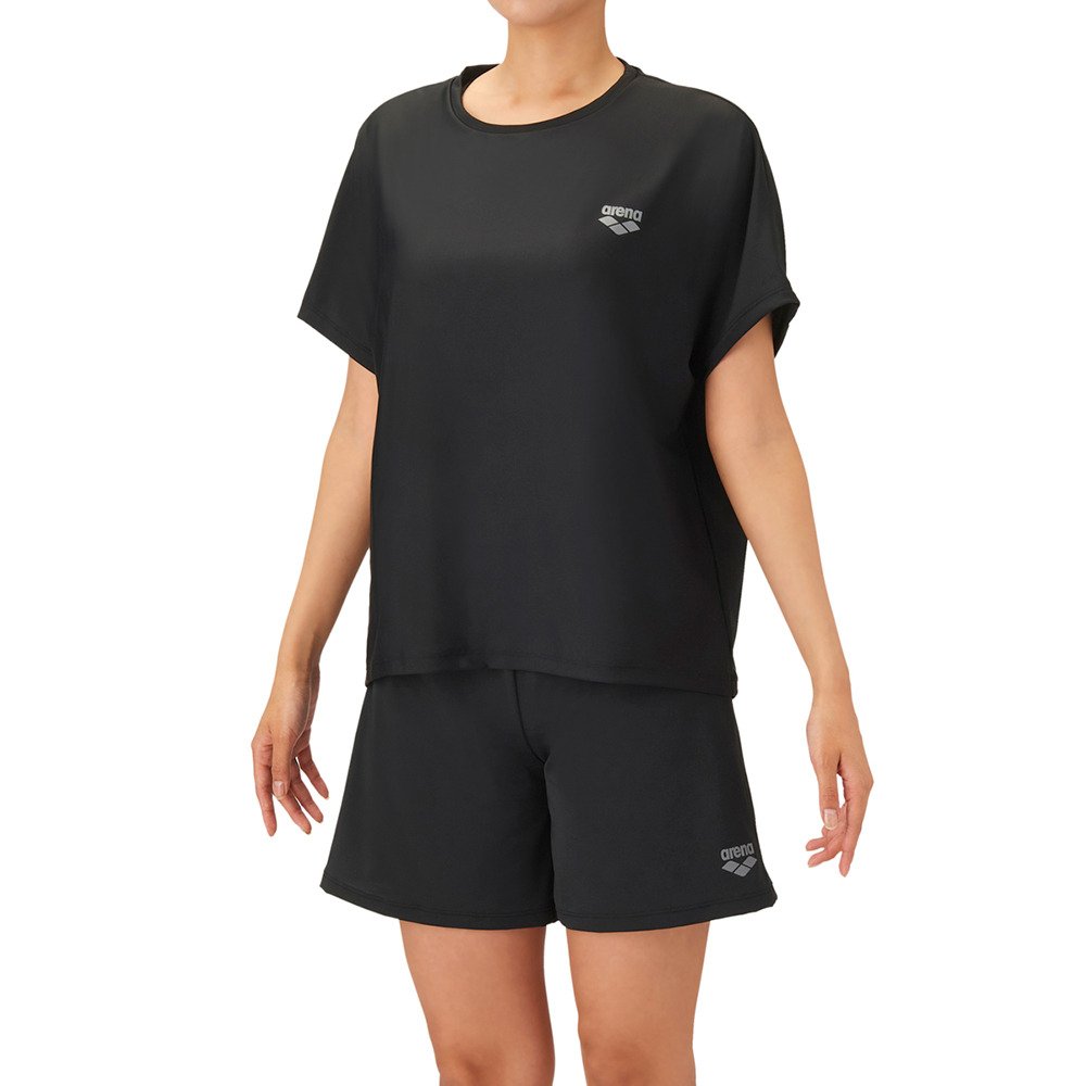 【arena（アリーナ）】レディース 水着 水泳 フィットネスセパレート Yバック ミドルレッグ Tシャツ 3点セット S-LLサイズ AS6FWF64L