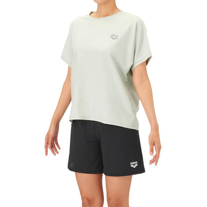 【arena（アリーナ）】レディース 水着 水泳 フィットネスセパレート Yバック ミドルレッグ Tシャツ 3点セット S-LLサイズ AS6FWF64L
