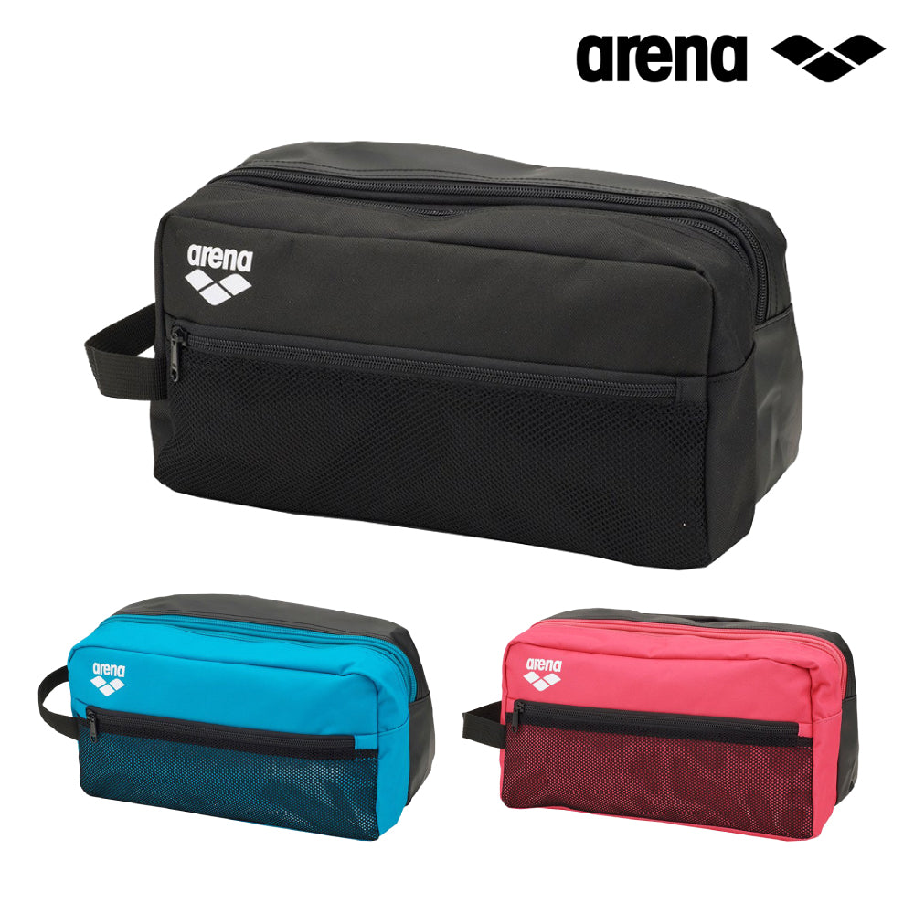 【arena（アリーナ）】水泳バッグ 2ルームバッグ 黒×白 11L AS6FBZ10U スイミングバッグ 2層式