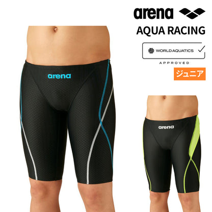【arena（アリーナ）】ジュニア アリーナ arena 競泳水着 レーシング水着 WA承認  ジュニア 男子 ボーイズ AQUA RACING ハーフスパッツ ARN2052MJ