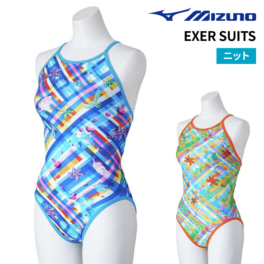 【MIZUNO（ミズノ）】レディース ミズノ MIZUNO 競泳水着 練習用 トレーニング水着 EXER SUITS エクサースーツ レディース  Ri Collection  ワンピース N2MAC265