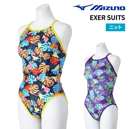 【MIZUNO（ミズノ）】レディース ミズノ MIZUNO 競泳水着 練習用 トレーニング水着 EXER SUITS エクサースーツ レディース  Ri Collection  ワンピース N2MAC268